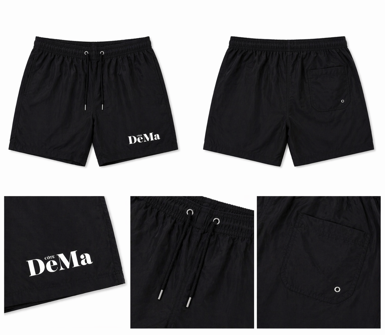 Plage Noir Swim Shorts